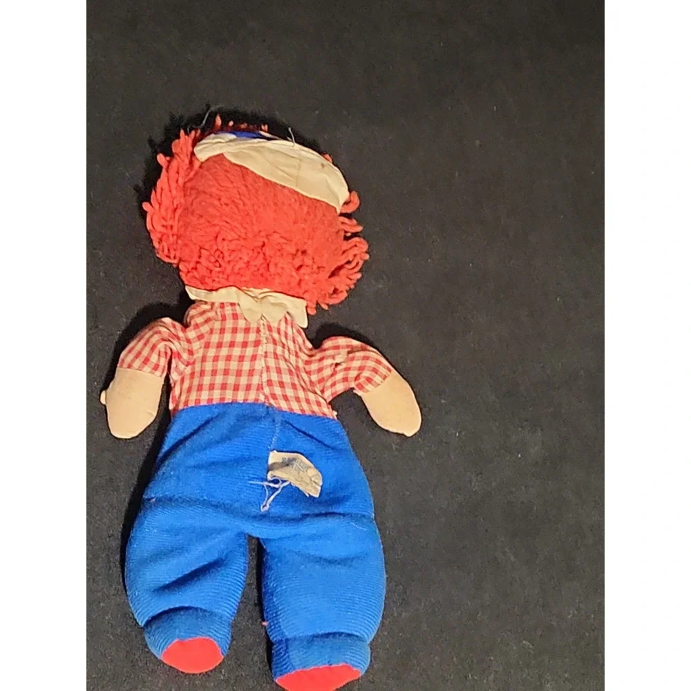 Vintage Knickerbocker Raggedy Andy Doll Original Outfit Stuffed Plush Toy